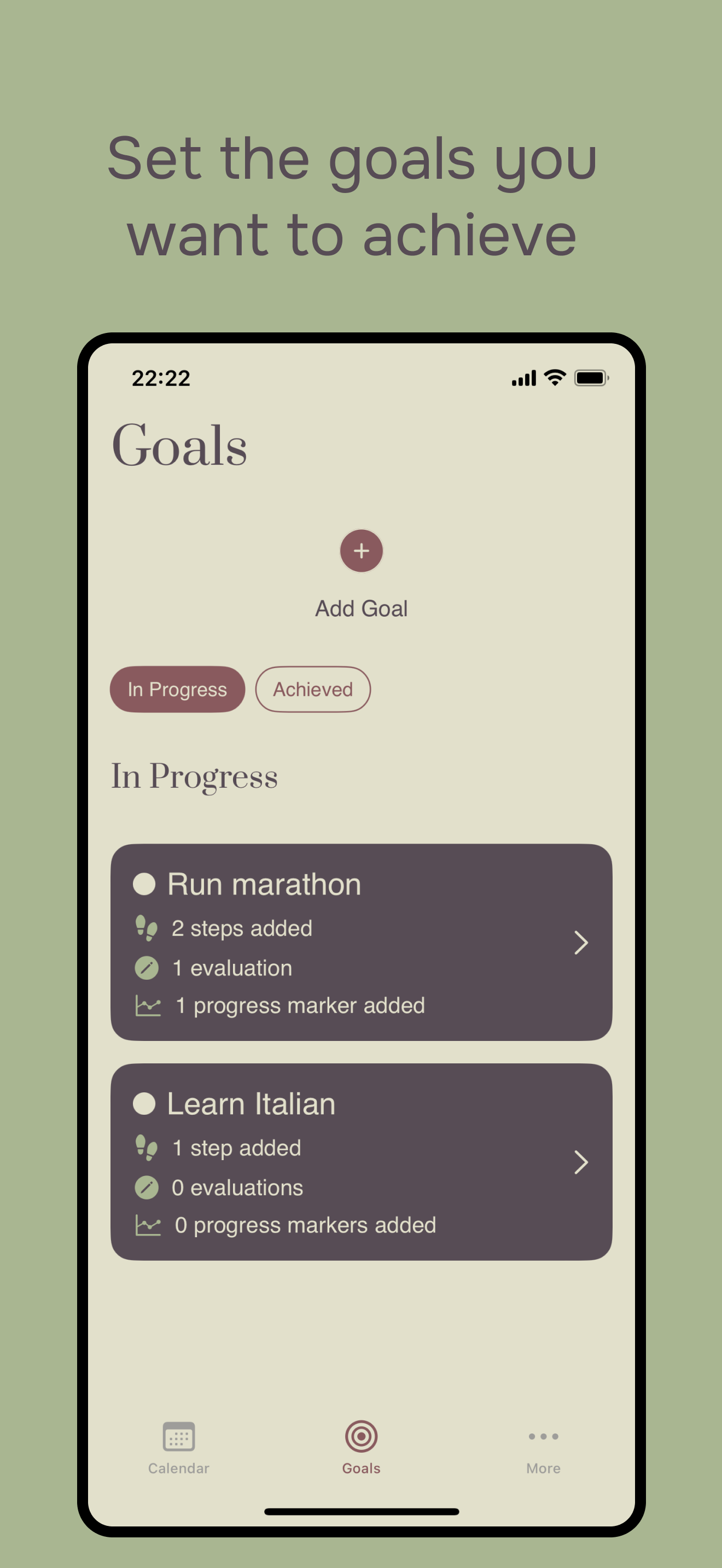 Goals Oriented Toolkit screenshot 3
