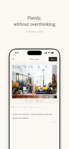Today, a Note — Photo Diary Screenshot 2 of 7