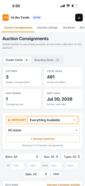 At the Yards App screenshot 2