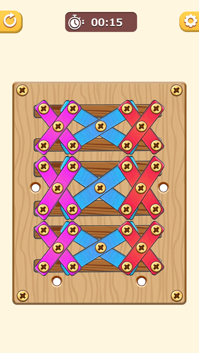 screw puzzle wood nut & bolt Screenshot
