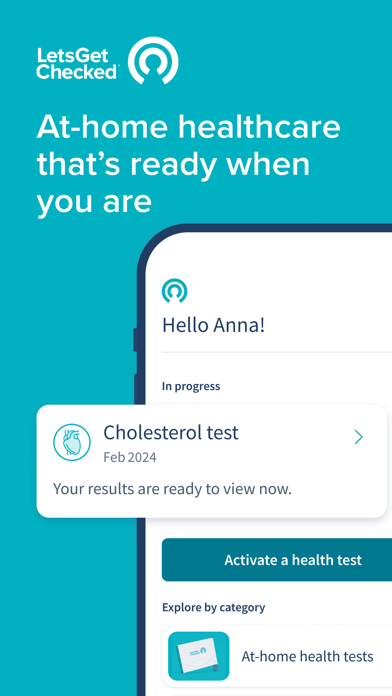 Screenshot #1 pour LetsGetChecked: Health Tests