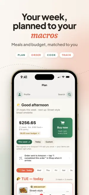 MealMatch AI: Plan Order Track screenshot 1