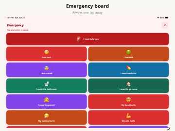 Urai AAC: Speech App for Kids iPad screenshot
