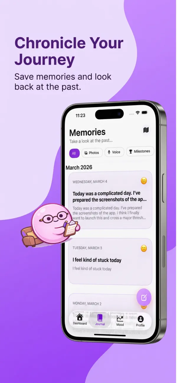 Screenshot #3 pour Lumi: Couple & Mood Tracker
