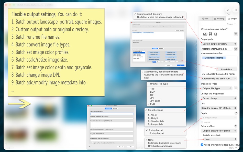 #8. Batch Image Watermark (macOS) 来自: 军 龙