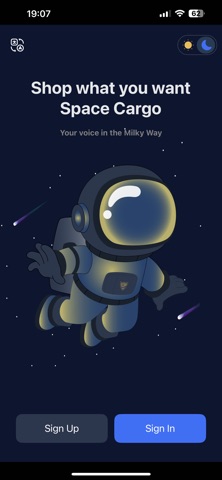 SpaceCargo App screenshot
