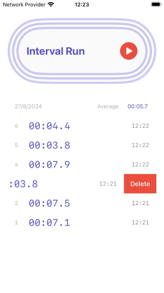 #3. Interval Run (iOS) 由: ataraxia chen