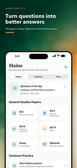 UPSC Tracker:Prelims Mains PYQ screenshot 4