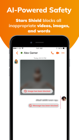 Stars Messenger Kids Safe Chat screenshot