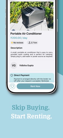 Rentiwise iPhone screenshot