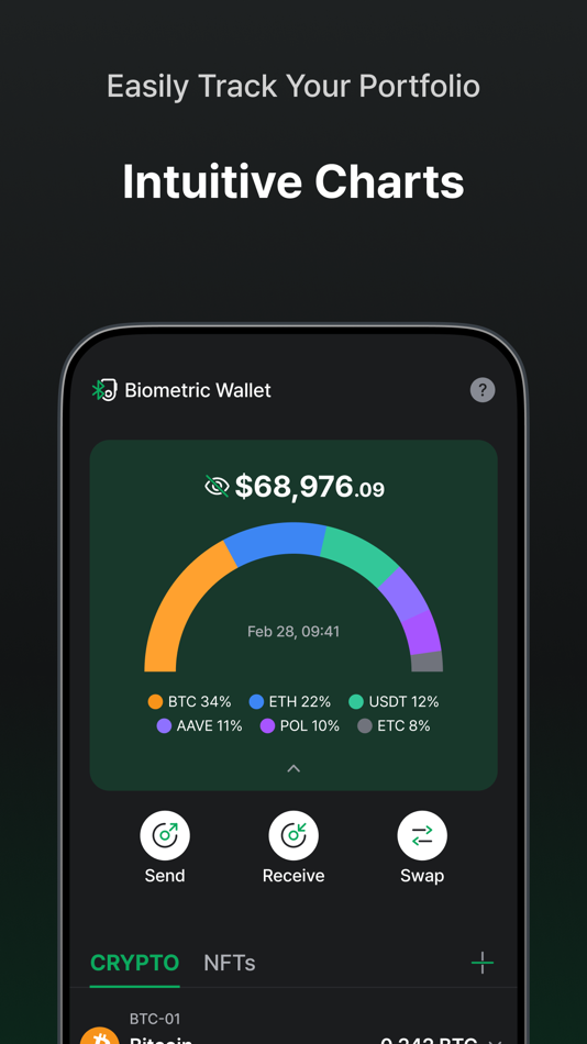 #3. D'CENT - Crypto Wallet (iOS) 由: IoTrust Co., Ltd