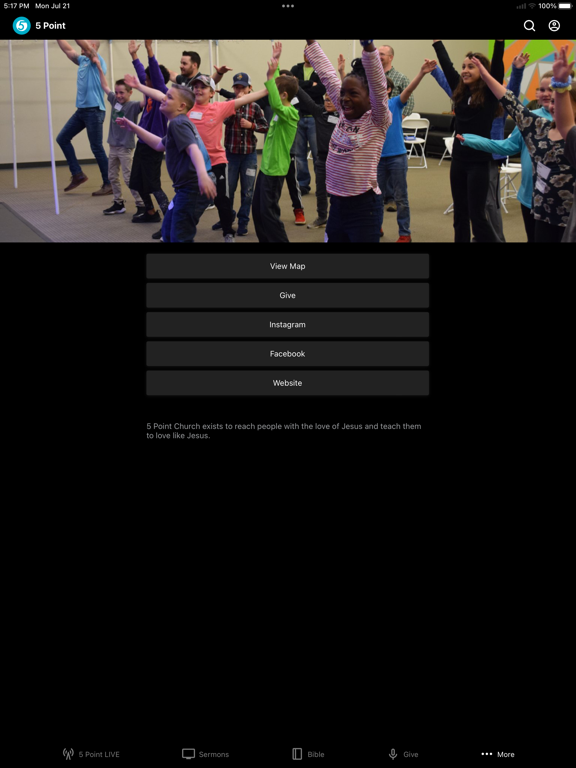 5 Point Church iPad screenshot 4 - Lifestyle app