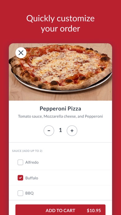 Smokin' Oak Pizza iPhone screenshot 2 - Food & Drink app