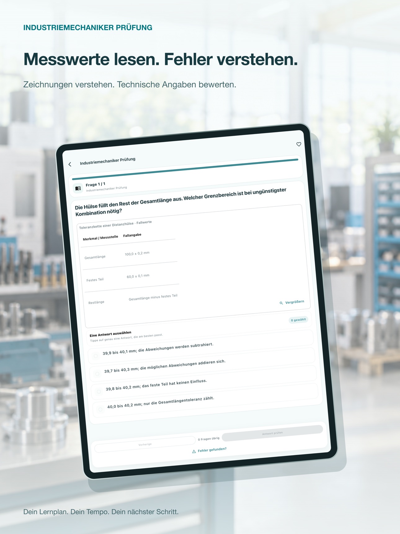 Screenshot 7 of Industriemechaniker Prüfung