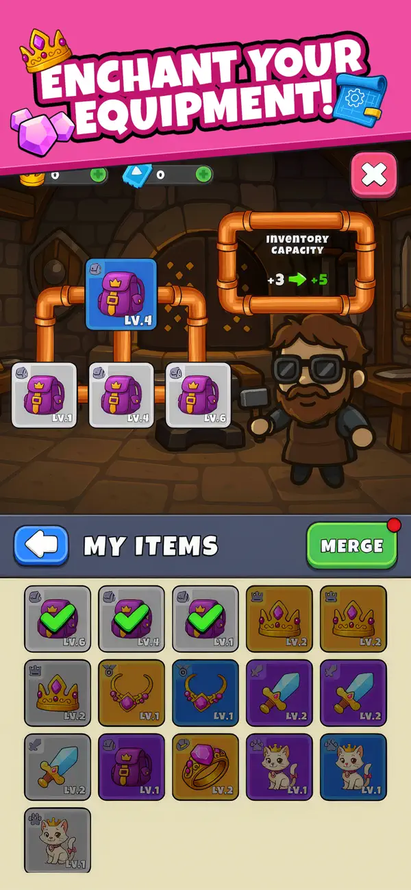 Tiny Heroes: Idle Boss Fight Hack screenshot 4 - iOS game interface