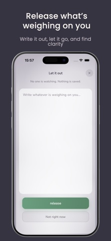 Exhale: Daily Reset iPhone screenshot