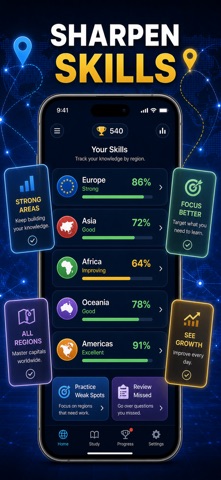 World Capitals & Flag Quiz Screenshot 6 of 10