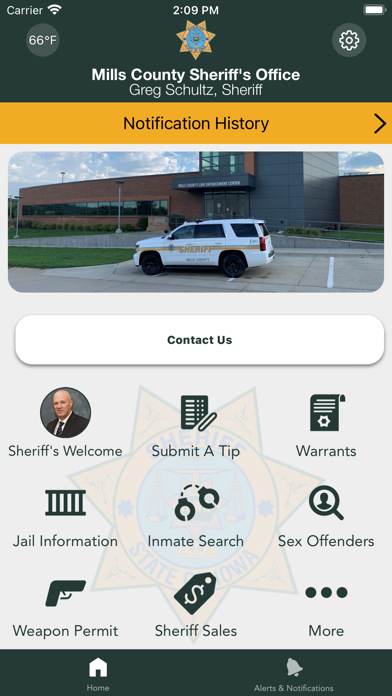 Mills County Sheriff Office IA Screenshot