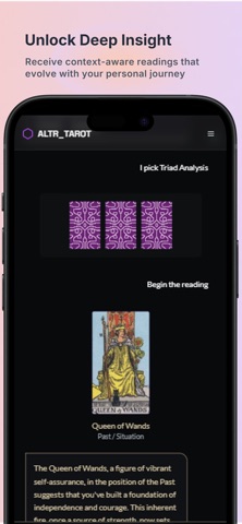ALTR: Tarot, Shadow, Magick. Screenshot 2 of 5