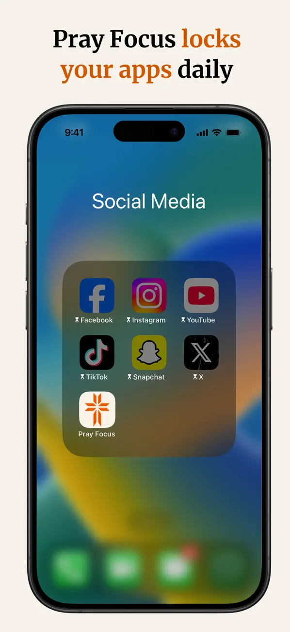 Pray Focus: App Blocker iOS app screenshot showing feature 2