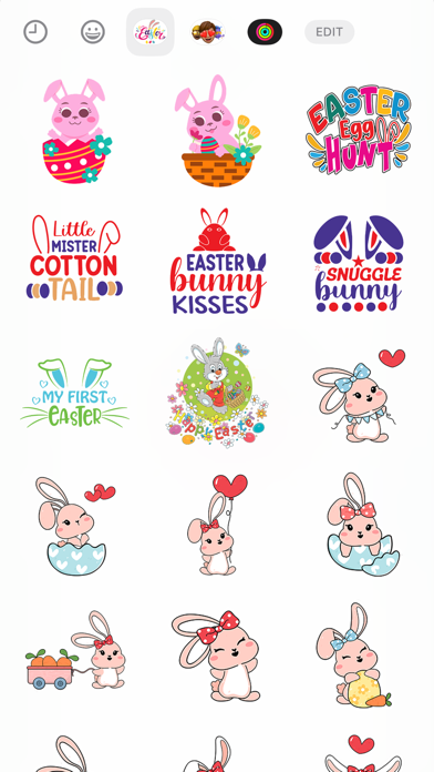 Screenshot #3 pour Easter Bunny Stickers Set