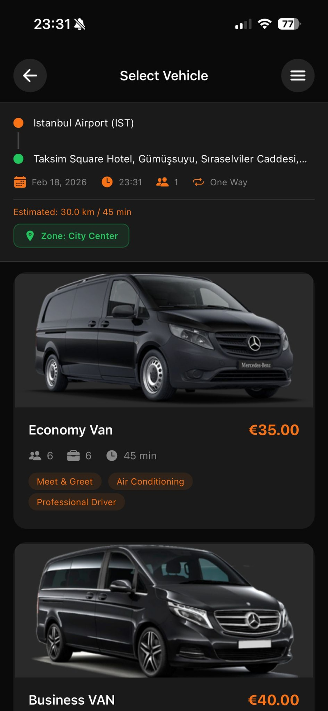 Vehiclize Transfer Services