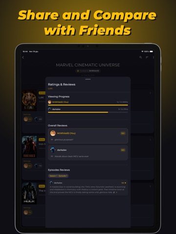 ViewVerse - Movie & TV Tracker iPad screenshot