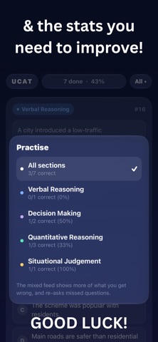 UCAT TEST PRACTICE screenshot