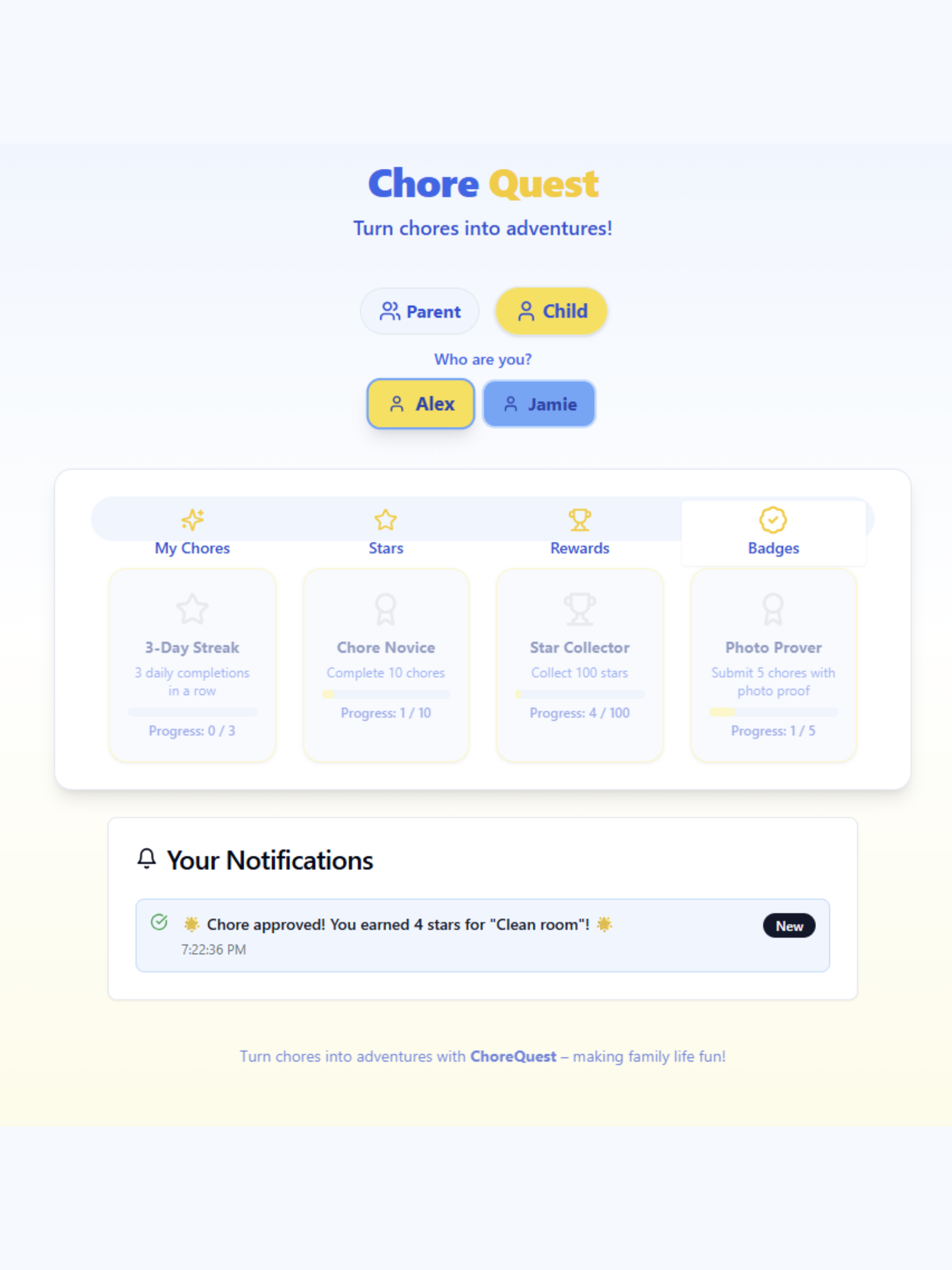 Chore Quest Rewards