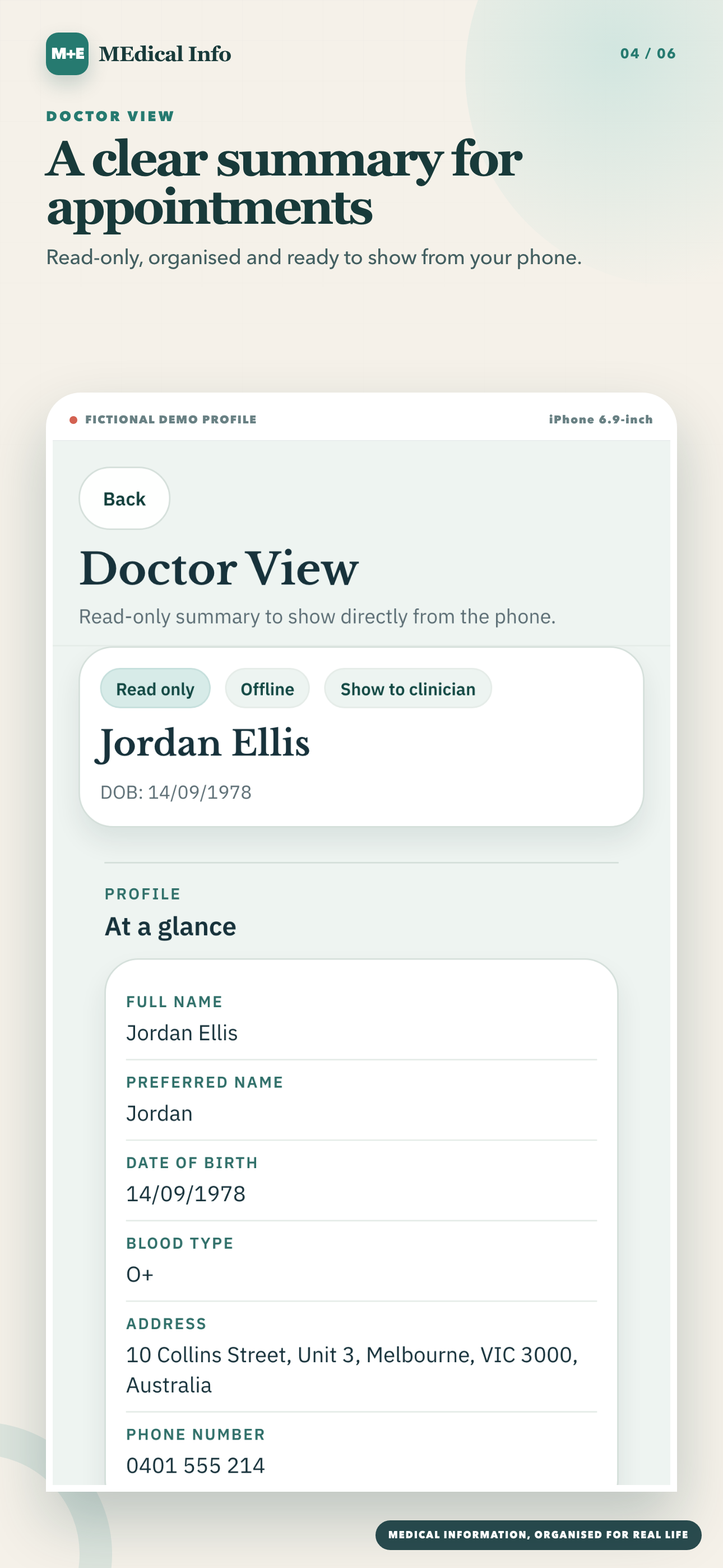 MEdical Info Card screenshot 4