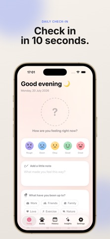 Mood Tracker: Calm Life iPhone screenshot