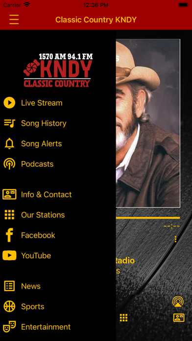 1570 KNDY-AM. Screenshot
