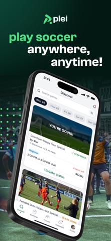 Plei | Pick Up Soccer iPhone screenshot