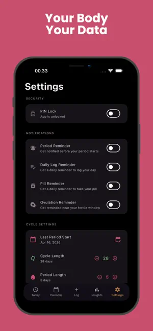 Luna - Period Tracker & Cycle screenshot 2