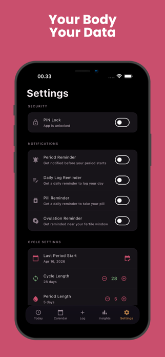 Luna - Period Tracker & Cycle Screenshot 2 of 6