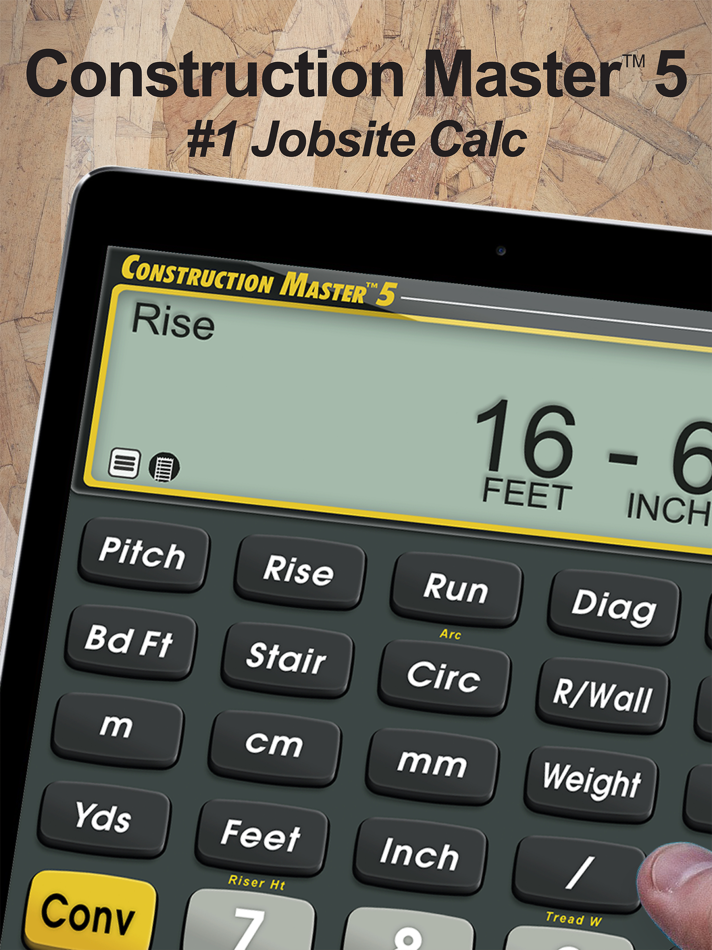 #1. Construction Master 5 Calc (iOS) 来自: Calculated Industries