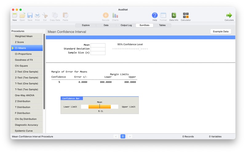 AcaStat screenshot
