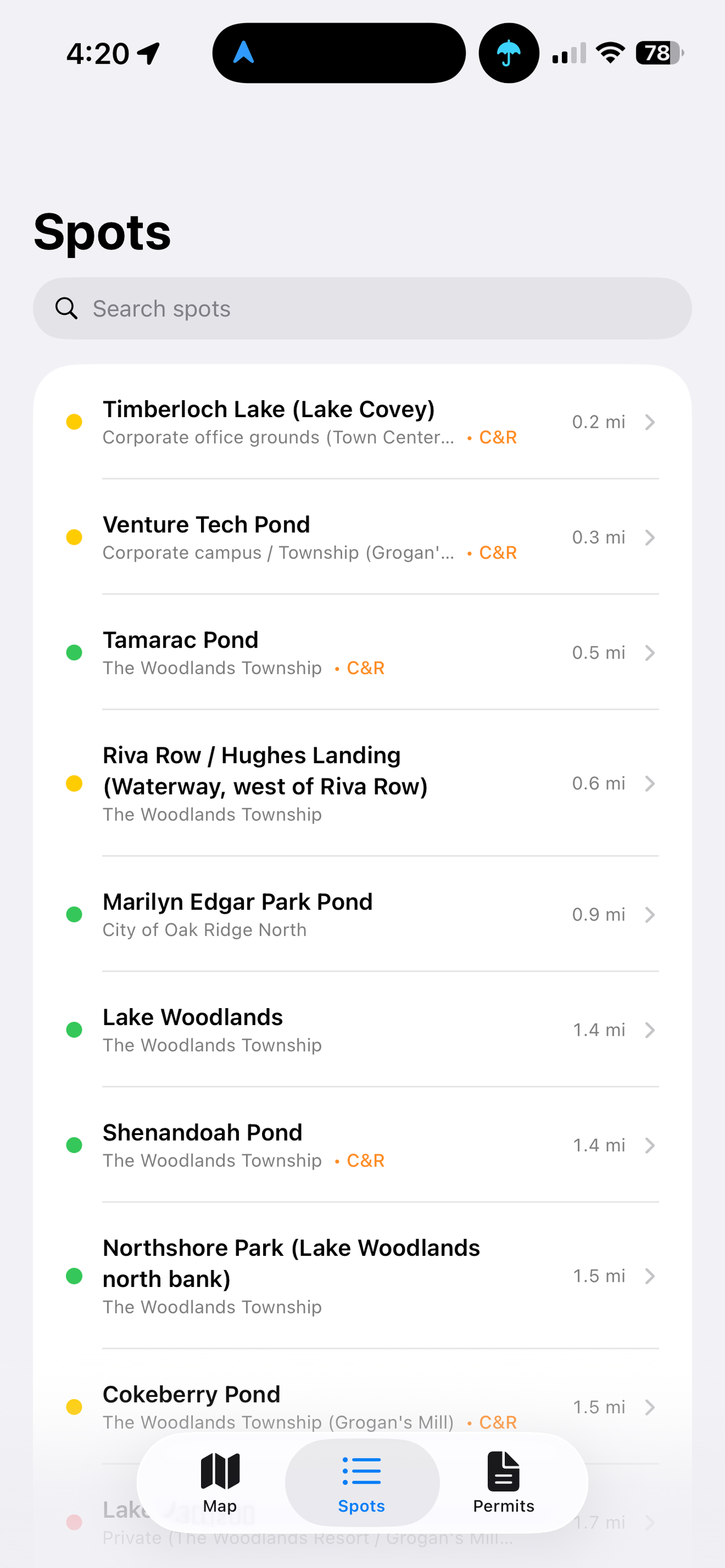 The Woodlands Fishing Guide screenshot 4
