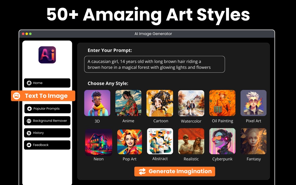 #3. AI Image Generator: Create Art (macOS) Ved: Zulfiqar Ali
