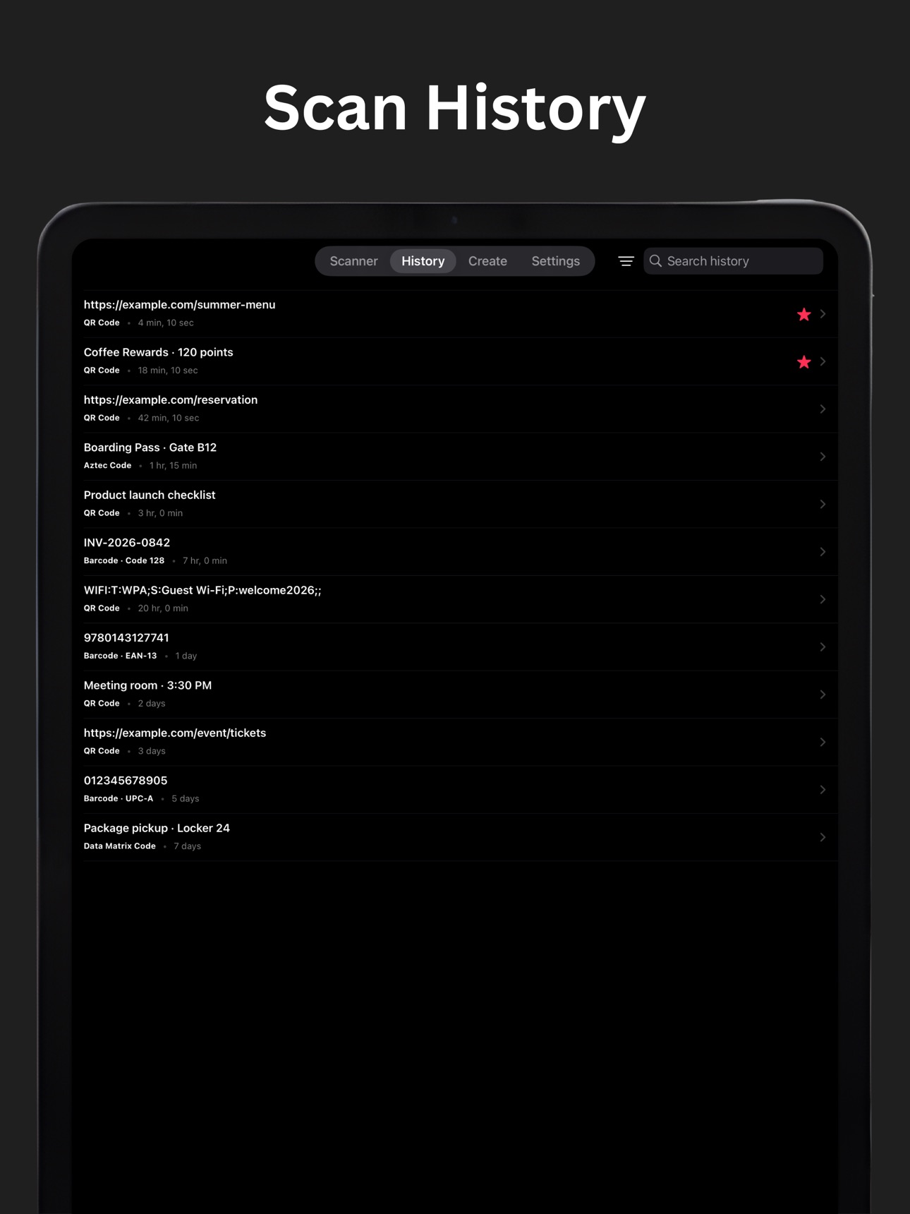 Screenshot 5 of QR Code Reader ۬