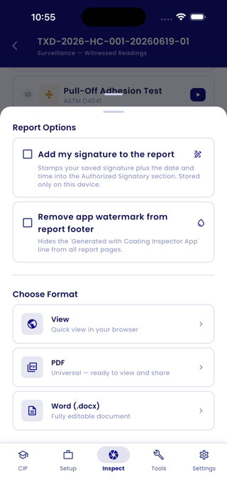 Coating Inspector Screenshot 8 of 8