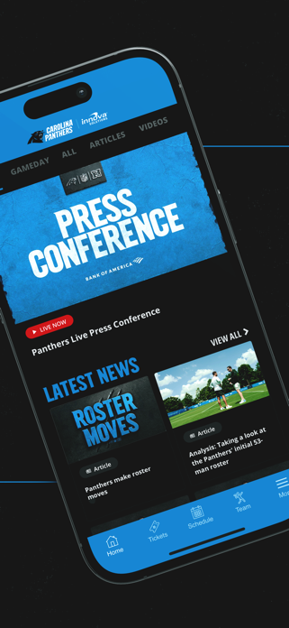 Carolina Panthers Mobile Screenshot 2 of 4