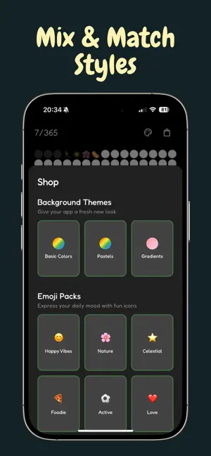 365 Buttons - Themed days left screenshot 4