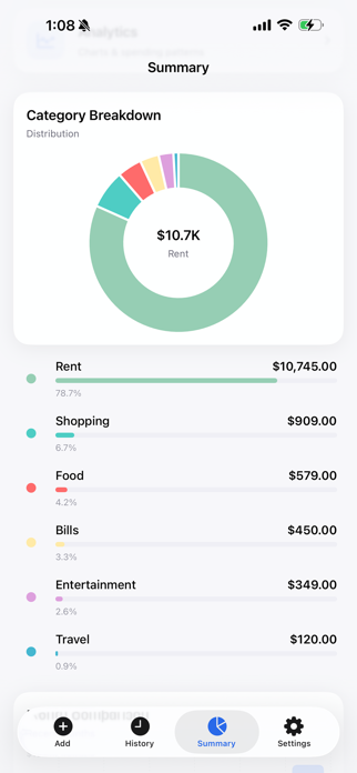 Expense Tracker Personal Screenshot 5 of 8