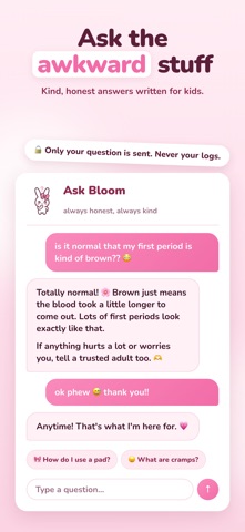 Bloom: First Period Tracker Screenshot 4 of 7