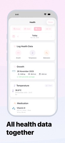 Nuri - Baby Journal & Tracker screenshot