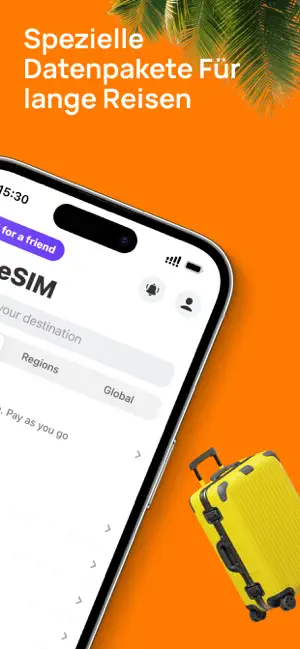Yesim: Reisen eSIM, Internet iPhone screenshot 2