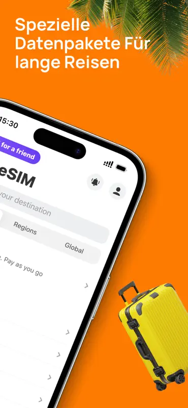 Yesim: Reisen eSIM, Internet screenshot 2 of 8