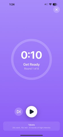 Couch-O-Meter Workout Timer screenshot