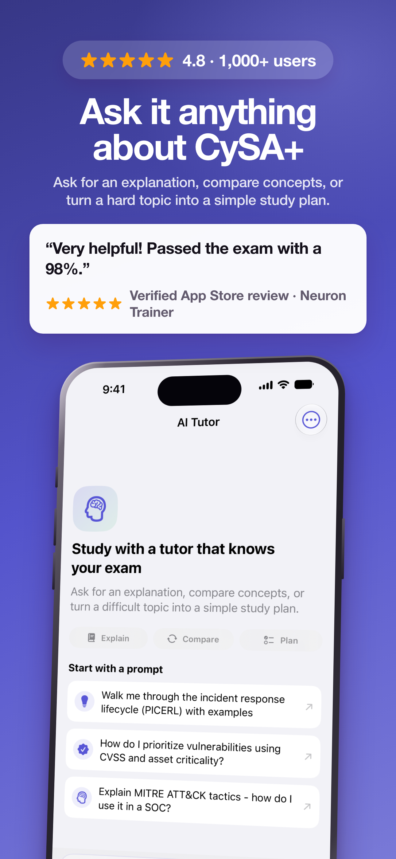 CySA+ Practice Exam 2026 screenshot 6